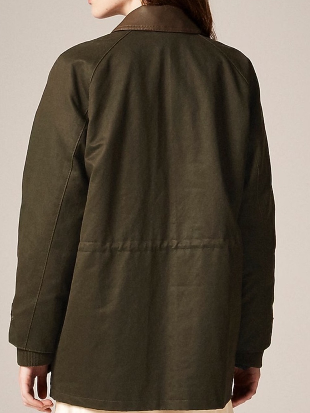 J.CREW Broken In Barn Jacket with Faux Leather Collar, Size S - Picture 2 of 8